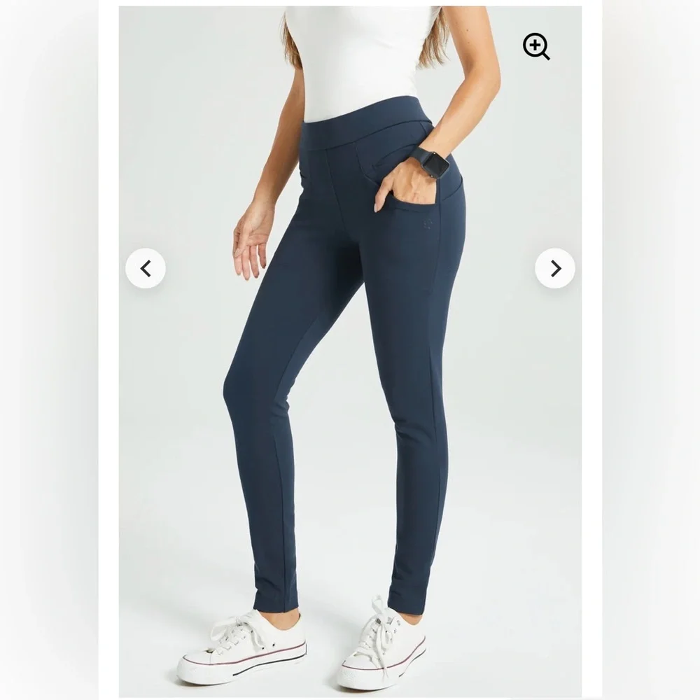Betabrand XS & XSP Navy Journey Skinny Leg Pants Stretch Womens 25” & 27” Inseam - Picture 4 of 16